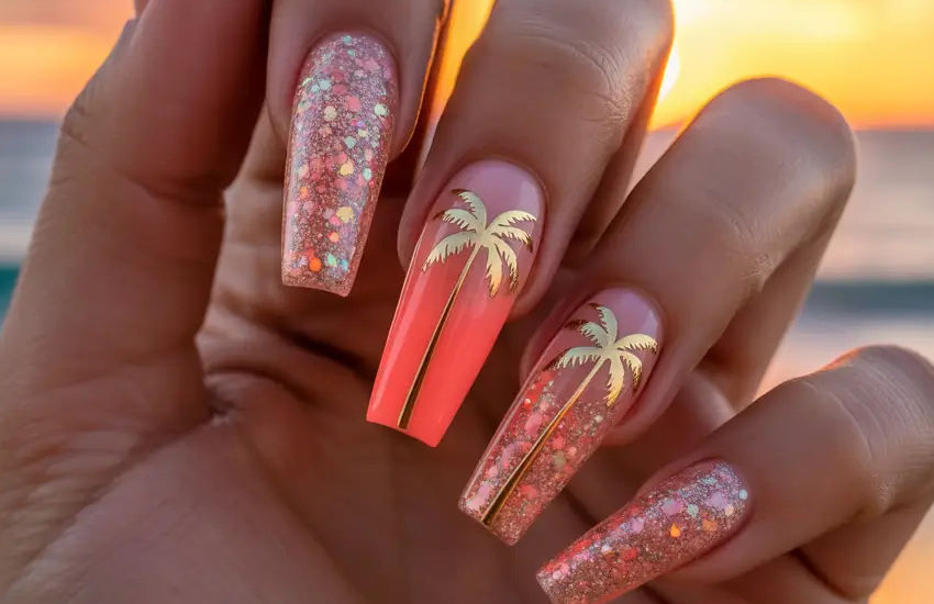 Naplemente műköröm