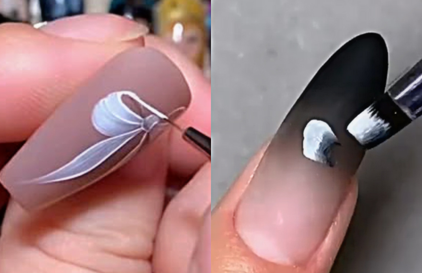 Akrilos műköröm díszítés