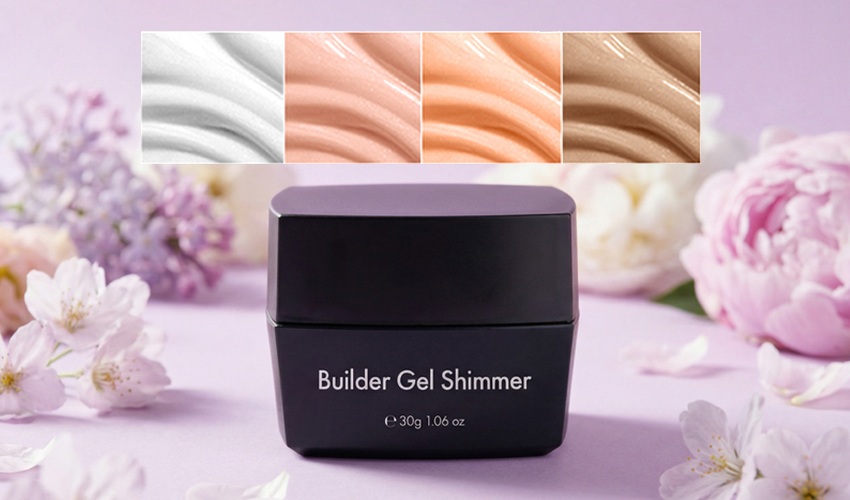 Új csillámos műköröm építő zselék – Prémium, HEMA mentes és vegán formula a tökéletes műköröm készítéshez